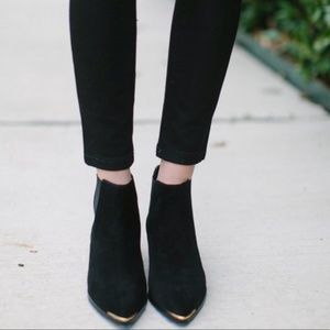 Marc Fisher Black Suede Booties